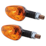 Blinker Highsider Smart Little Duke kurz, Schwarz, Glas Orange, E-geprüft, 21W