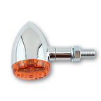 Blinker Highsider Smart Bullet Light, Chrom, Glas Orange, E-geprüft, 12V/21W