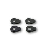 Blinker Montageplatten Highsider Smart schwarz, Alu, 38x26 mm, Ø 10 mm, Yamaha