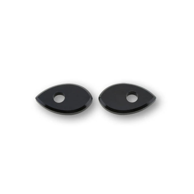 Blinker Montageplatten Highsider Smart schwarz, Alu, 50x29 mm, Ø 10 mm, Honda