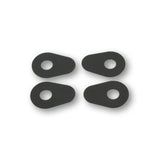 Blinker Montageplatten Highsider Smart schwarz, Alu, 39x27 mm, Ø 10 mm, Yamaha