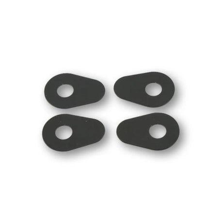 Blinker Montageplatten Highsider Smart schwarz, Alu, 39x27 mm, Ø 10 mm, Yamaha