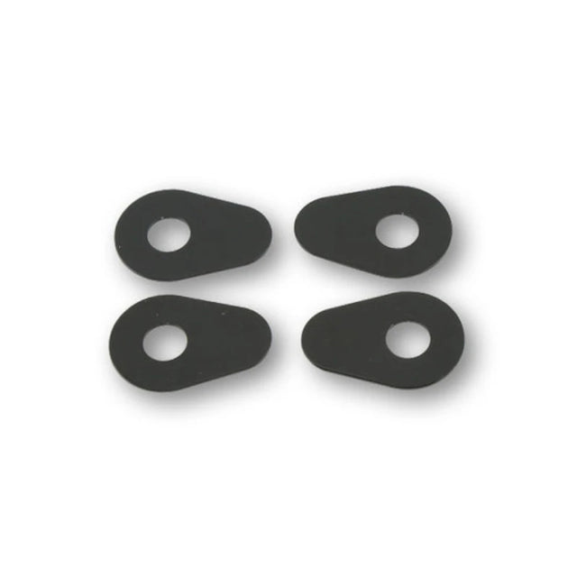 Blinker Montageplatten Highsider Smart schwarz, Alu, 39x27 mm, Ø 10 mm, Yamaha