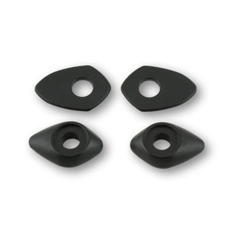 Blinker Montageplatten Highsider Smart schwarz, ABS, 36x25 mm, Ø 10 mm, Ducati