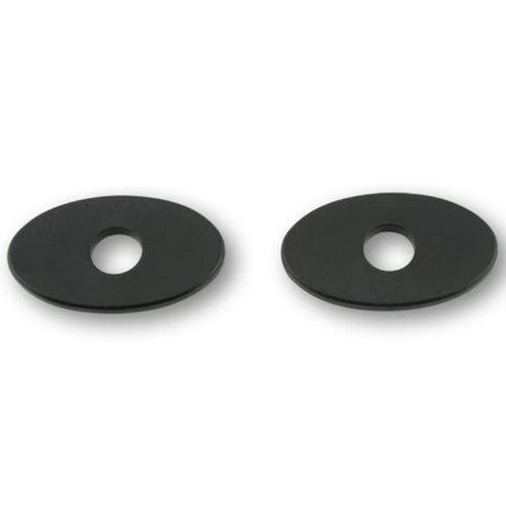 Blinker Montageplatten Highsider Smart schwarz, ABS, 44x26 mm, für Kawasaki