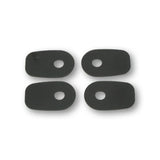 Blinker Montageplatten Highsider Smart schwarz, ABS, 51x33 mm, für Kawasaki