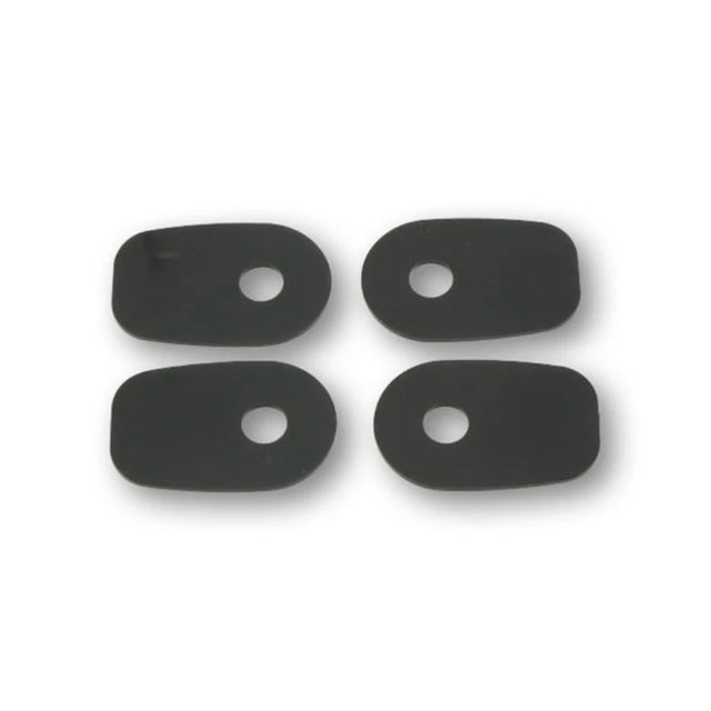 Blinker Montageplatten Highsider Smart schwarz, ABS, 51x33 mm, für Kawasaki
