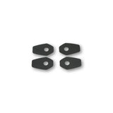 Blinker Montageplatten Highsider Smart schwarz, ABS, 48x31 mm, Ø 10 mm, Suzuki