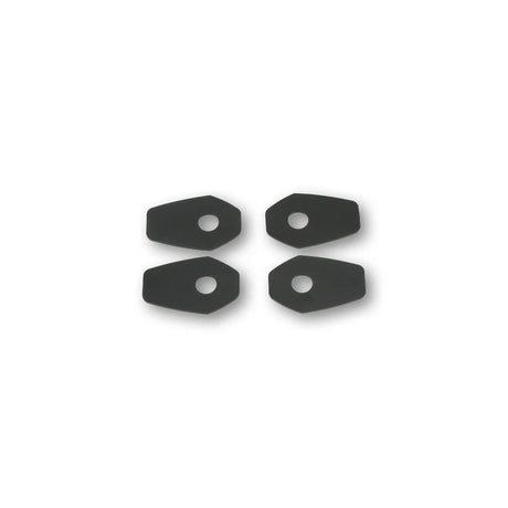 Blinker Montageplatten Highsider Smart schwarz, ABS, 48x31 mm, Ø 10 mm, Suzuki