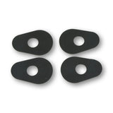 Blinker Montageplatten Highsider Smart schwarz, ABS, 40x21 mm, Ø 10 mm, Yamaha