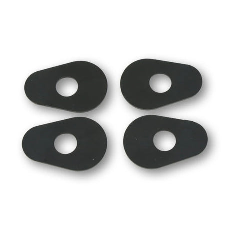 Blinker Montageplatten Highsider Smart schwarz, ABS, 40x21 mm, Ø 10 mm, Yamaha
