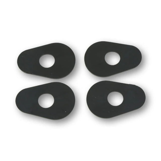 Blinker Montageplatten Highsider Smart schwarz, ABS, 40x21 mm, Ø 10 mm, Yamaha