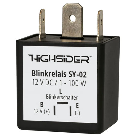 Blinkrelais Highsider Smart SY-02, Universal, 3-polig, 12V, 1W bis 100W