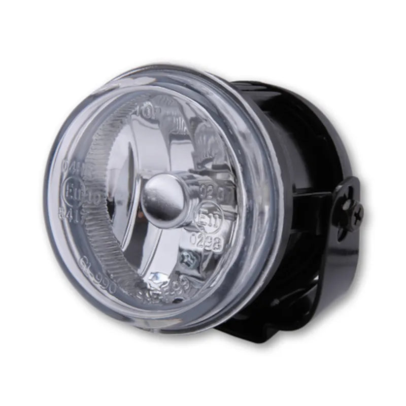 Nebelscheinwerfer Highsider Smart Rund, Schwarz, Glas Klar, Ø 70 mm, E-geprüft