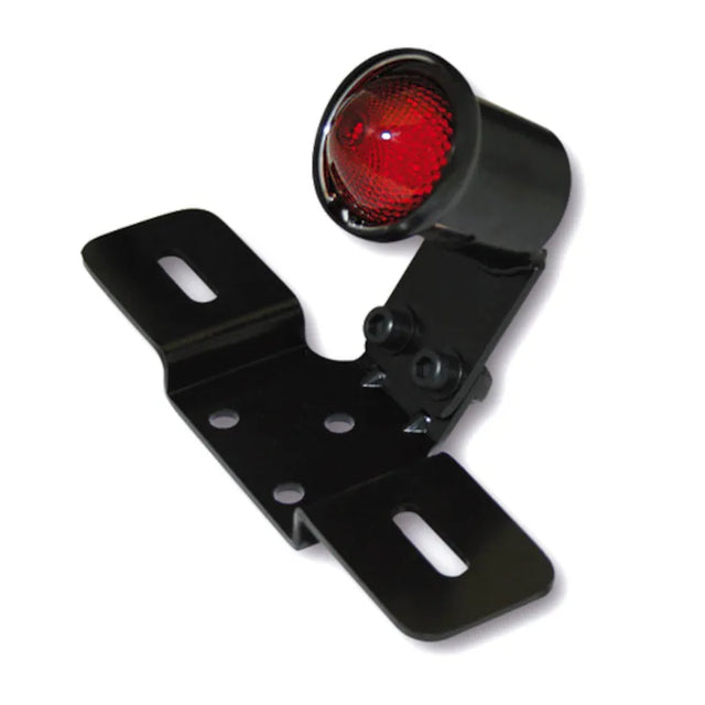 LED-Rücklicht mit Kennzeichenhalter Highsider Smart Old School Typ 3, Glas Rot
