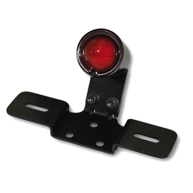 LED-Rücklicht mit Kennzeichenhalter Highsider Smart Old School Typ 3, Glas Rot