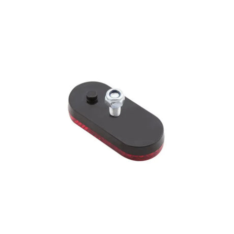 Rückstrahler Highsider Smart rot, Oval, 50x22 mm, M5 Gewinde, E-geprüft