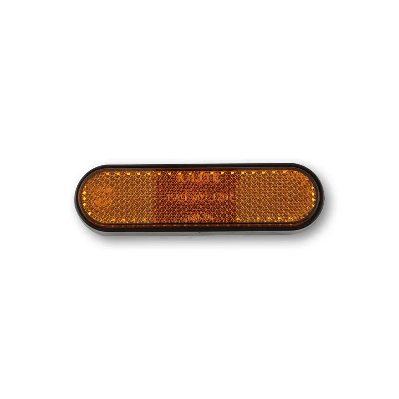 Gabelreflektor Highsider Smart orange, Oval, 96x24 mm, Selbstklebend, E-geprüft