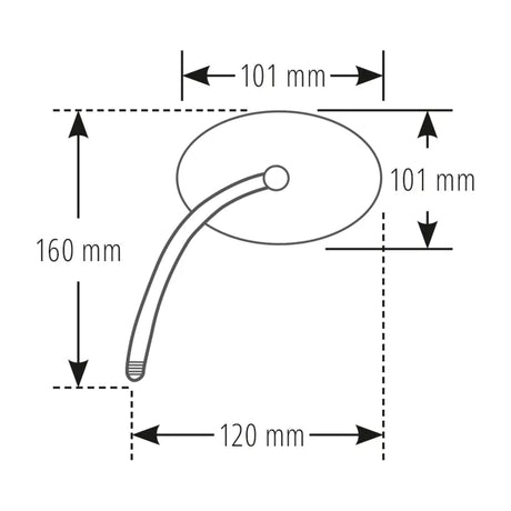Lenkerspiegel Highsider Smart Seventy, Schwarz, Aluminium, E-geprüft, M10