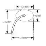 Lenkerspiegel Paar Highsider Smart Joker, Schwarz, ABS, E-geprüft, M10 Gewinde