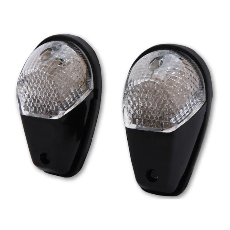 LED Verkleidungsblinker Highsider Smart, Schwarz, Glas Klar, E-geprüft, 12V/1W