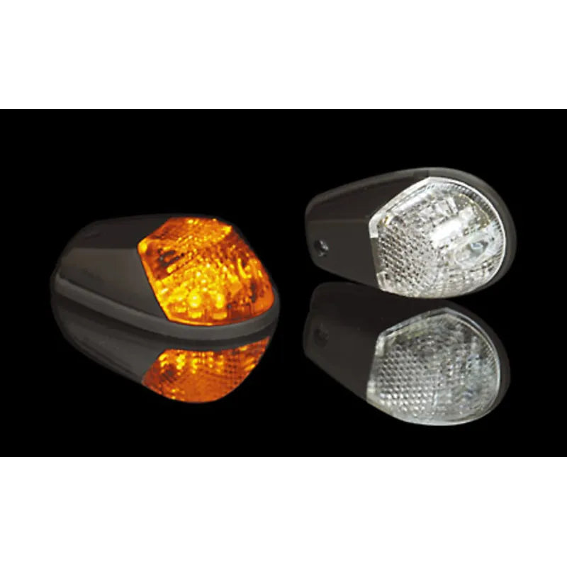 LED Verkleidungsblinker Highsider Smart, Schwarz, Glas Klar, E-geprüft, 12V/1W