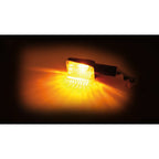 Blinker Highsider Smart Mini lang, Schwarz, Glas Orange, E-geprüft, 12V/21W