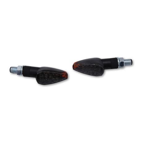 LED-Blinker Paar Highsider Smart Peak schwarz, Getönt, M10, E-geprüft, 12V/2W
