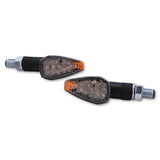 LED-Blinker Paar Highsider Smart Peak, Kurz, Schwarz, Klar, M10, E-geprüft, 12V/2W