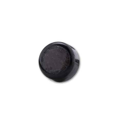 LED-Rücklicht Micro Disc schwarz, Getönt, Ø 30 mm, M6, E-geprüft, 12V/1W