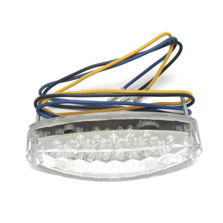 LED Rücklicht HIGHSIDER smart Number 1 Klar mit Kennzeichenbeleuchtung