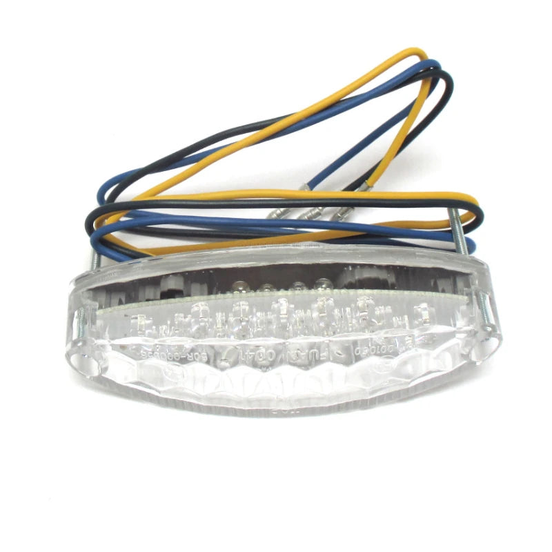 LED-Rücklicht Highsider Number 1, Klar, 106x30 mm, mit KZL, E-geprüft, 12V/1W
