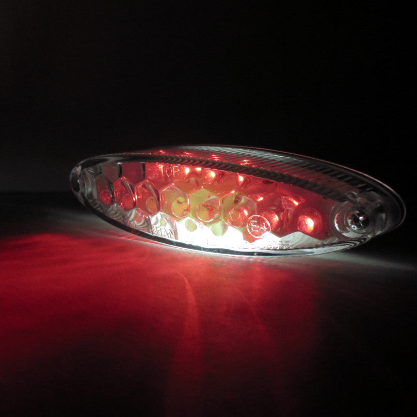 LED Rücklicht HIGHSIDER smart Number 1 Klar mit Kennzeichenbeleuchtung