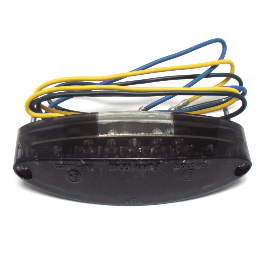 LED Rücklicht HIGHSIDER smart Number 1 Getönt mit Kennzeichenbeleuchtung