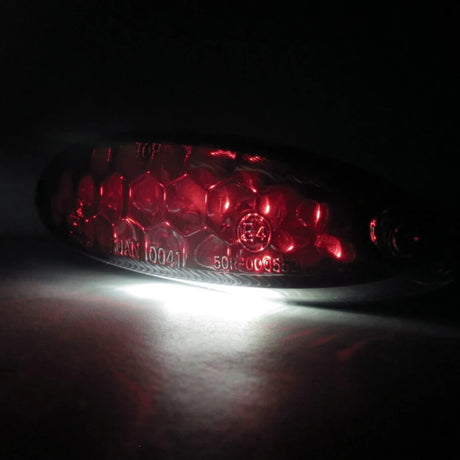 LED-Rücklicht Highsider Number 1, Getönt, 106x30 mm, mit KZL, E-geprüft, 12V/1W
