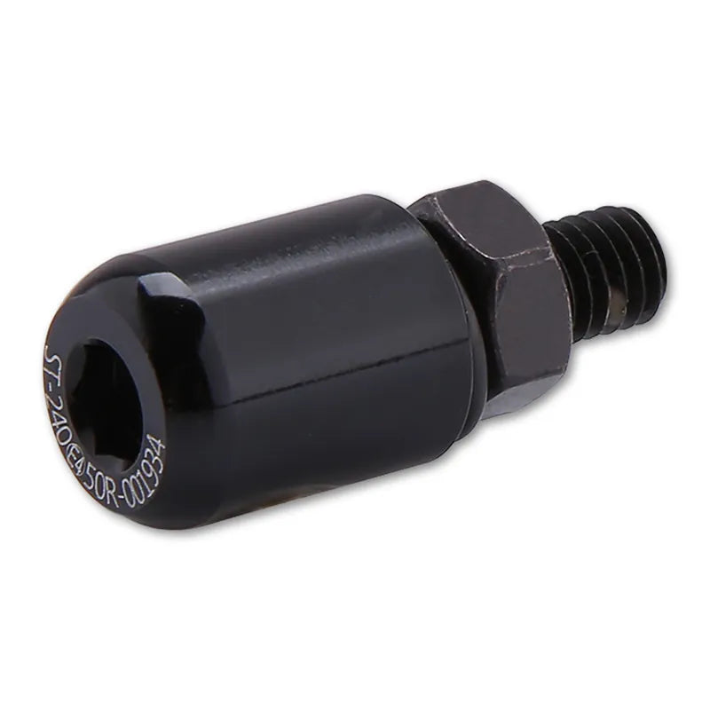 LED-Kennzeichenbeleuchtung Highsider Smart Rund schwarz, Ø 13 mm, E-geprüft