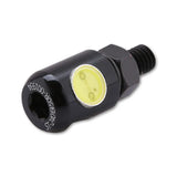 LED-Kennzeichenbeleuchtung Highsider Smart Rund schwarz, Ø 13 mm, E-geprüft