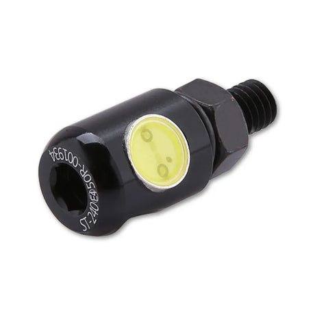 LED-Kennzeichenbeleuchtung Highsider Smart Rund schwarz, Ø 13 mm, E-geprüft