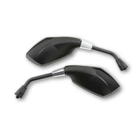 Lenkerspiegel Paar Highsider Smart Ravenna, Schwarz, ABS, E-geprüft, M10 Gewinde