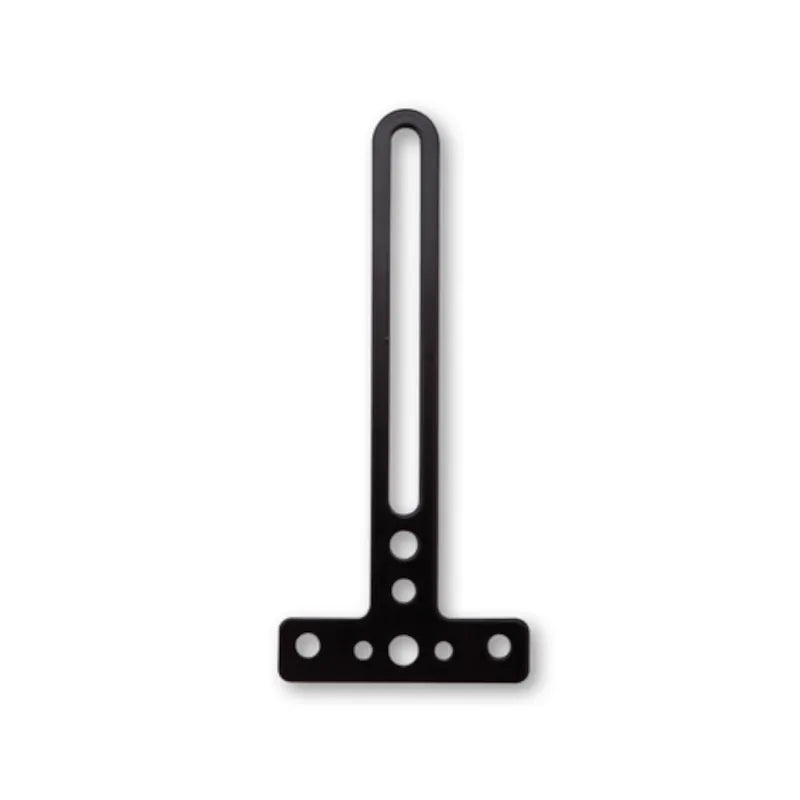 Halterung für Rückstrahler Highsider Pro gerade, Schwarz, Aluminium
