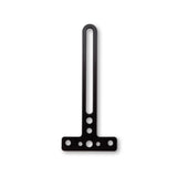 Halterung für Rückstrahler Highsider Pro gerade, Schwarz, Aluminium