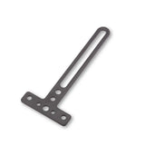 Halterung für Rückstrahler Highsider Pro gerade, Schwarz, Aluminium