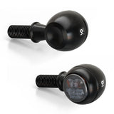 LED-Blinker Paar Highsider Circula-S schwarz, Getönt, M8, E-geprüft, 12V/2W