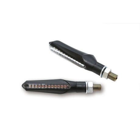 LED Lauflicht-Blinker Highsider Smart Run, Schwarz, Glas Getönt, E-geprüft