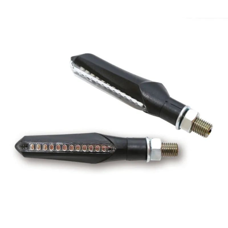 LED Lauflicht-Blinker Highsider Smart Run, Schwarz, Glas Getönt, E-geprüft