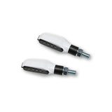 LED-Blinker Paar Highsider Smart Multiface, Weiss, Getönt, M8, E-geprüft, 12V/2W