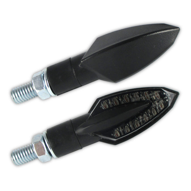 LED Blinker HIGHSIDER Smart Vinci, Schwarz, Getönt, E-geprüft
