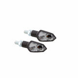 LED-Blinker Paar Highsider Shield-TS schwarz, Getönt, M8, E-geprüft, 12V/1,5W