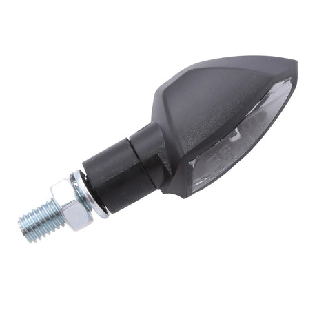 LED-Blinker Paar Highsider Shield-TS schwarz, Getönt, M8, E-geprüft, 12V/1,5W