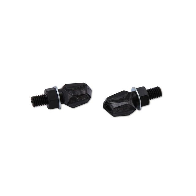 LED-Blinker Paar Highsider Smart Tiny schwarz, Getönt, M8, E-geprüft, 12V/0,3W